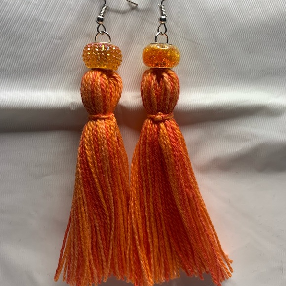 Handmade Tassel Earrings - Picture 1 of 4